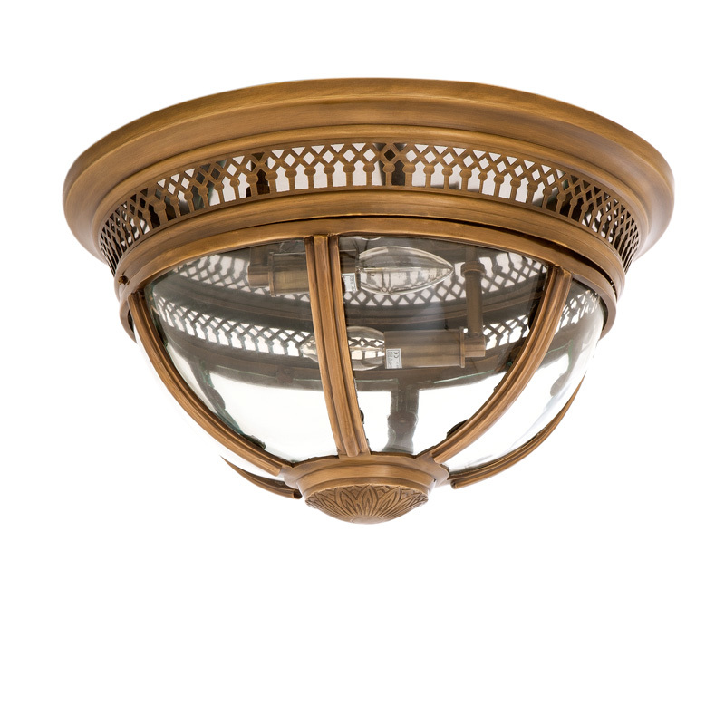 Потолочный светильник Residential от Eichholtz Латунь 109130 EICHHOLTZ ДИЗАЙНЕРСКИЕ, EICHHOLTZ 062490 Латунь;прозрачный  - Вид №8