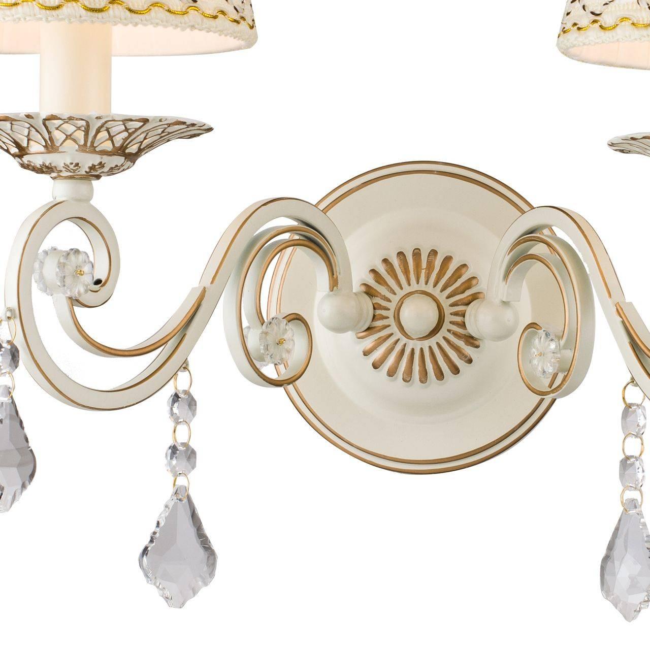 Бра Favourite Musa 1734-2W FAVOURITE  077636 Бежевый;белый;прозрачный  - Вид №1