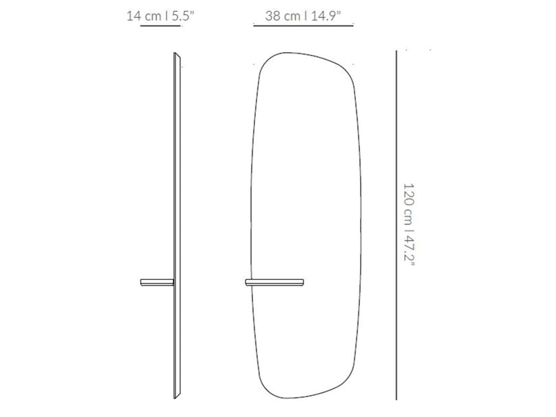 Зеркало с настенной полкой NOMON моменты ARCH-00106161 - Вид №5