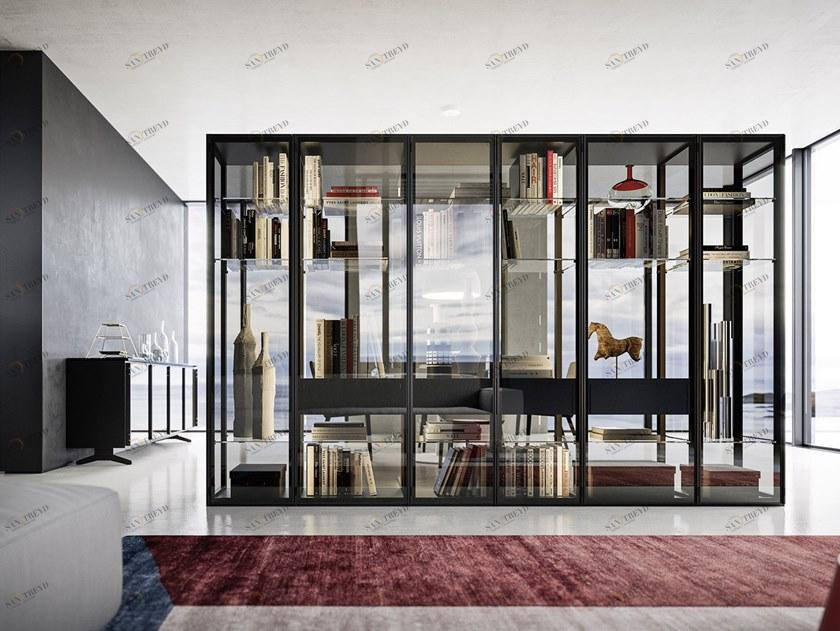 JESSE Книжный шкаф из закаленного стекла с подсветкой sun-id-1391810