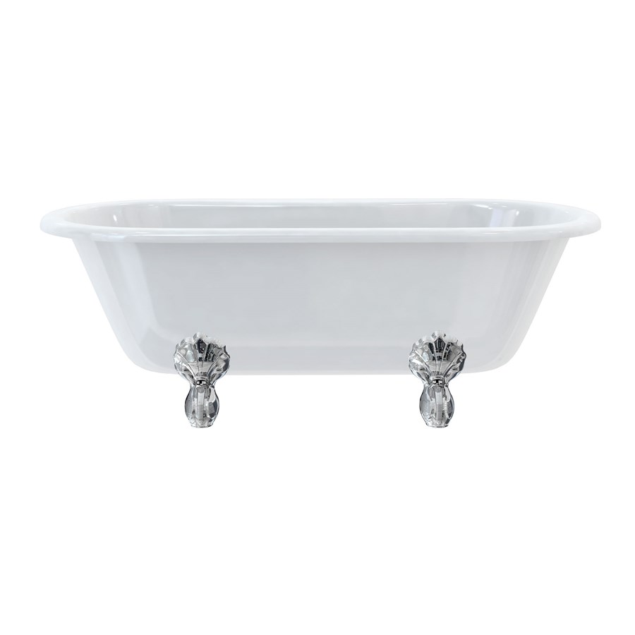 Burlington Двухсторонняя ванна Windsor 170 см с роскошными ножками с ножками Luxury Claw в черном цвете E3 L1B  - Вид №1