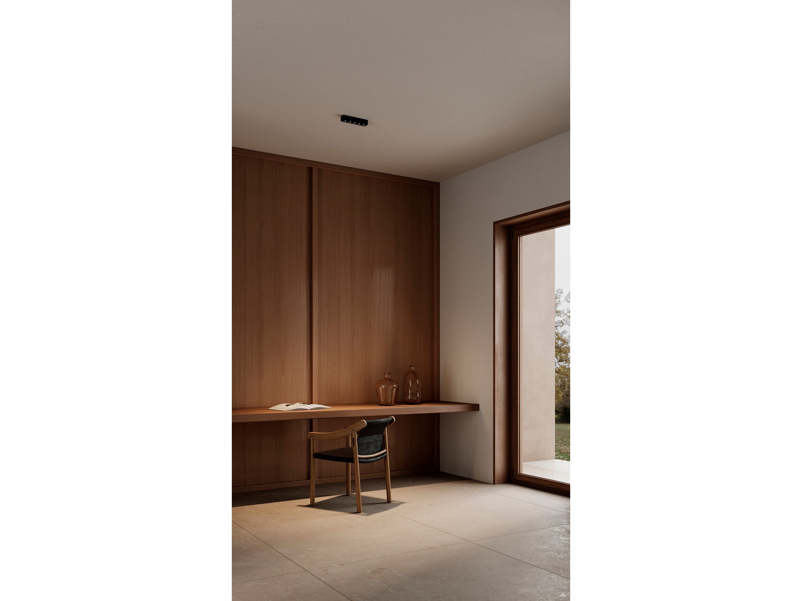 Алюминиевый светодиодный потолочный светильник Arkoslight Черный пульт дистанционного управления Foster Surface ARCH-00027779 - Вид №9