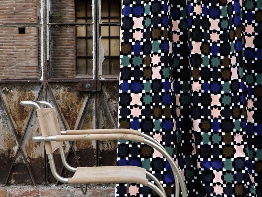 Élitis Вышитая ткань с графическими мотивами Effigie sun-id-1394260