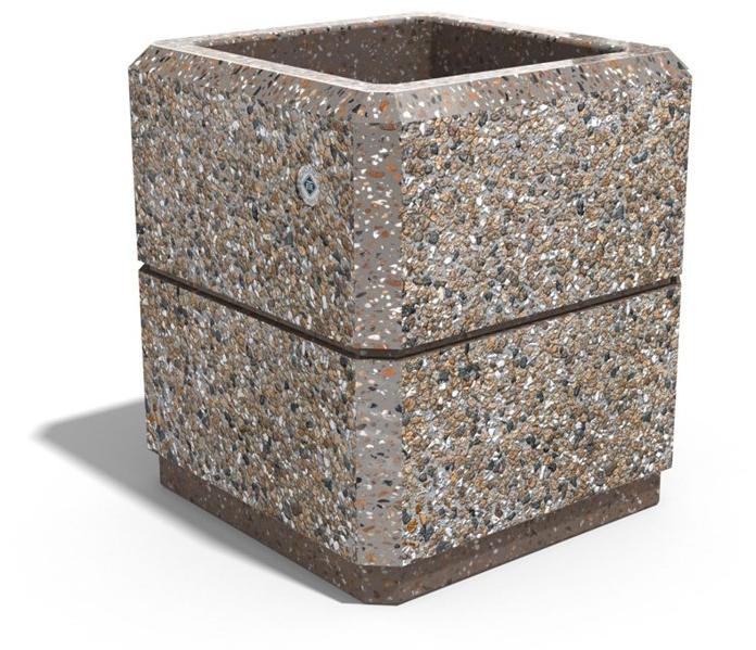 ENCHO ENCHEV - ETE Квадратная кашпо для общественных мест sun-id-1354223 - Вид №1