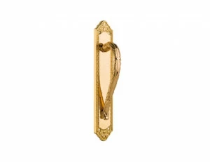 0M3203.000.53 Ручка дверцы на пластине Хром с черной патиной