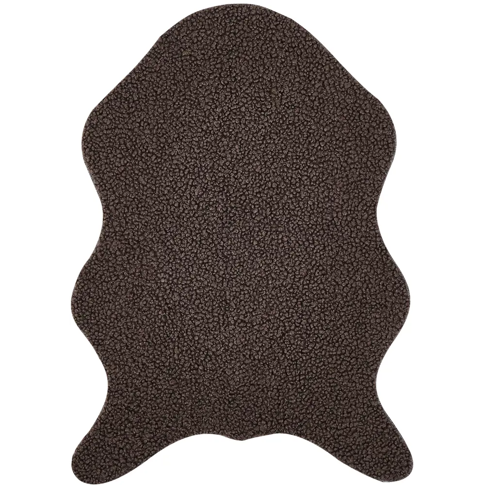 Ковер Teddy 60x90 см полиэстер цвет коричневый Santreyd STLM-2183691 - Вид №1