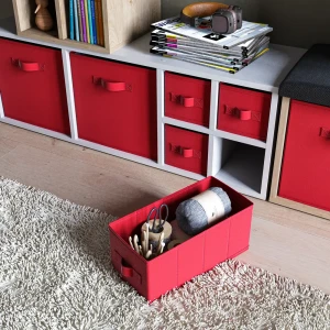 Короб-органайзер 31x15x15 см полипропилен цвет красный 89387985 STLM-2164428