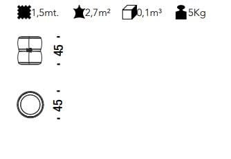 Ткань круглый съемный пуфик