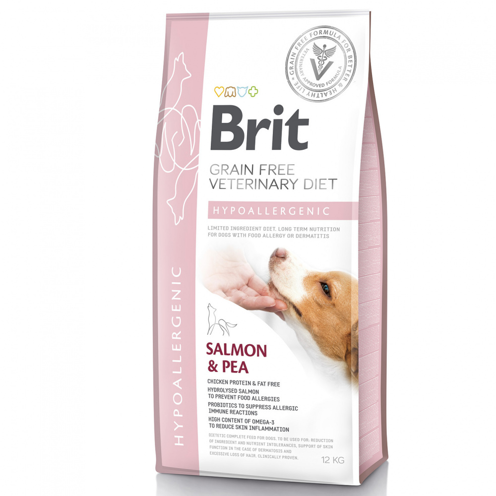 ПР0048546 Корм для собак VDD Hypoallergenic беззерновая гипоаллергенная диета сух. 12кг Brit 