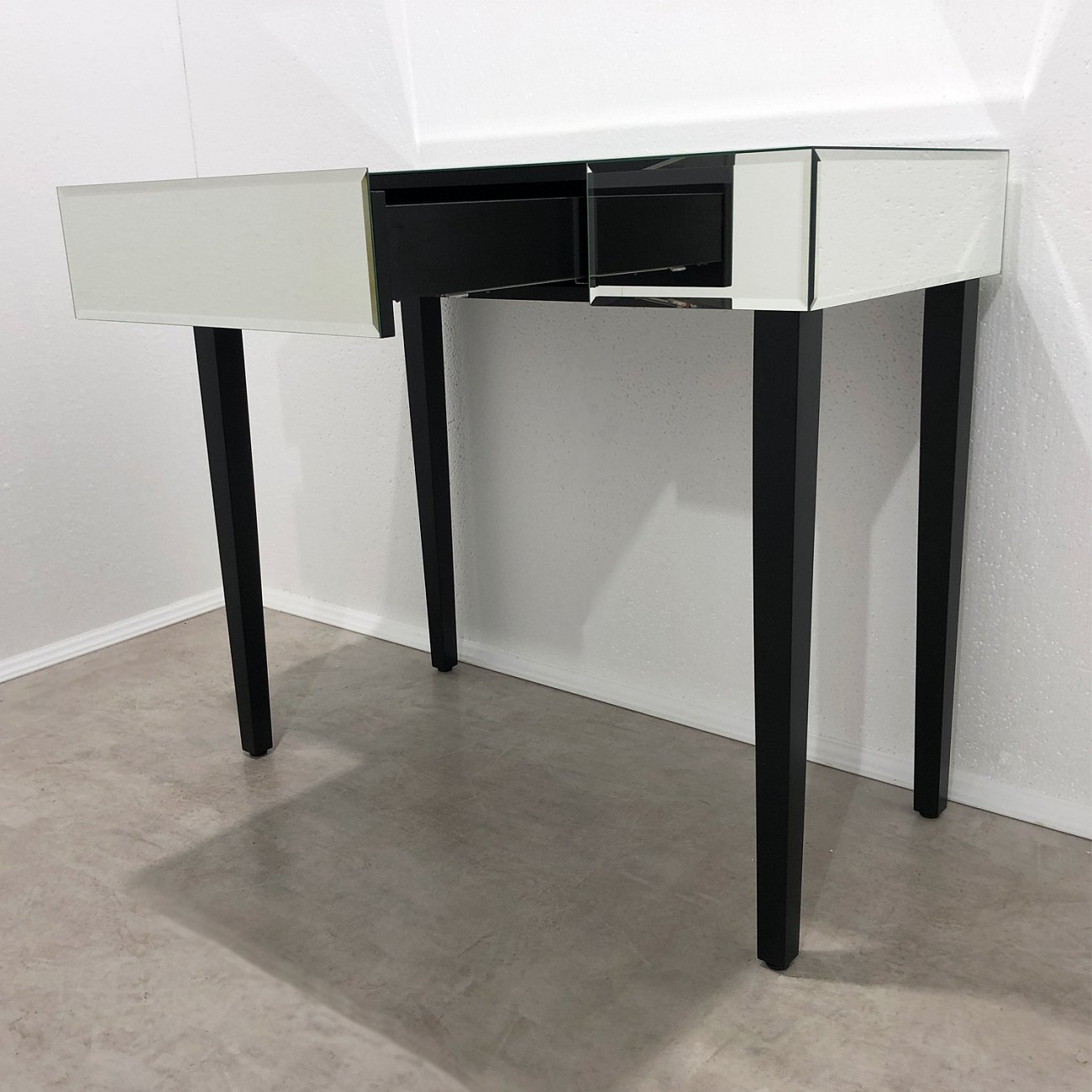 Консоль зеркальная с ящиком и черными ножками "Грэйс" GRAUM  304036 Зеркальный  - Вид №5