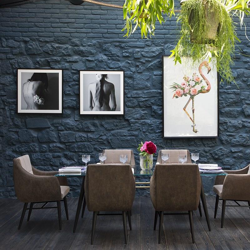 ALMA DESIGN Прямоугольный стол из дерева и стекла Magenta sun-id-1355648 - Вид №3