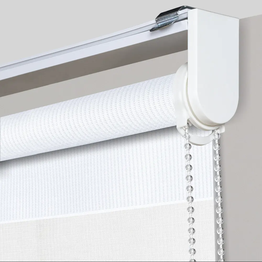 Рулонная штора день-ночь MIAMOZA Москва 140×175 см белая 89411426 STLM-1574598 - Вид №1