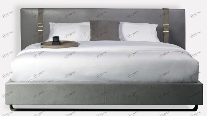 MORADA Двуспальная кровать в коже Bond Bond bed