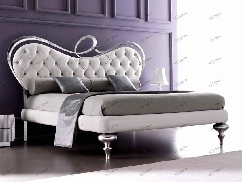 CorteZari Двуспальная кровать с мягким изголовьем Charme 911-t