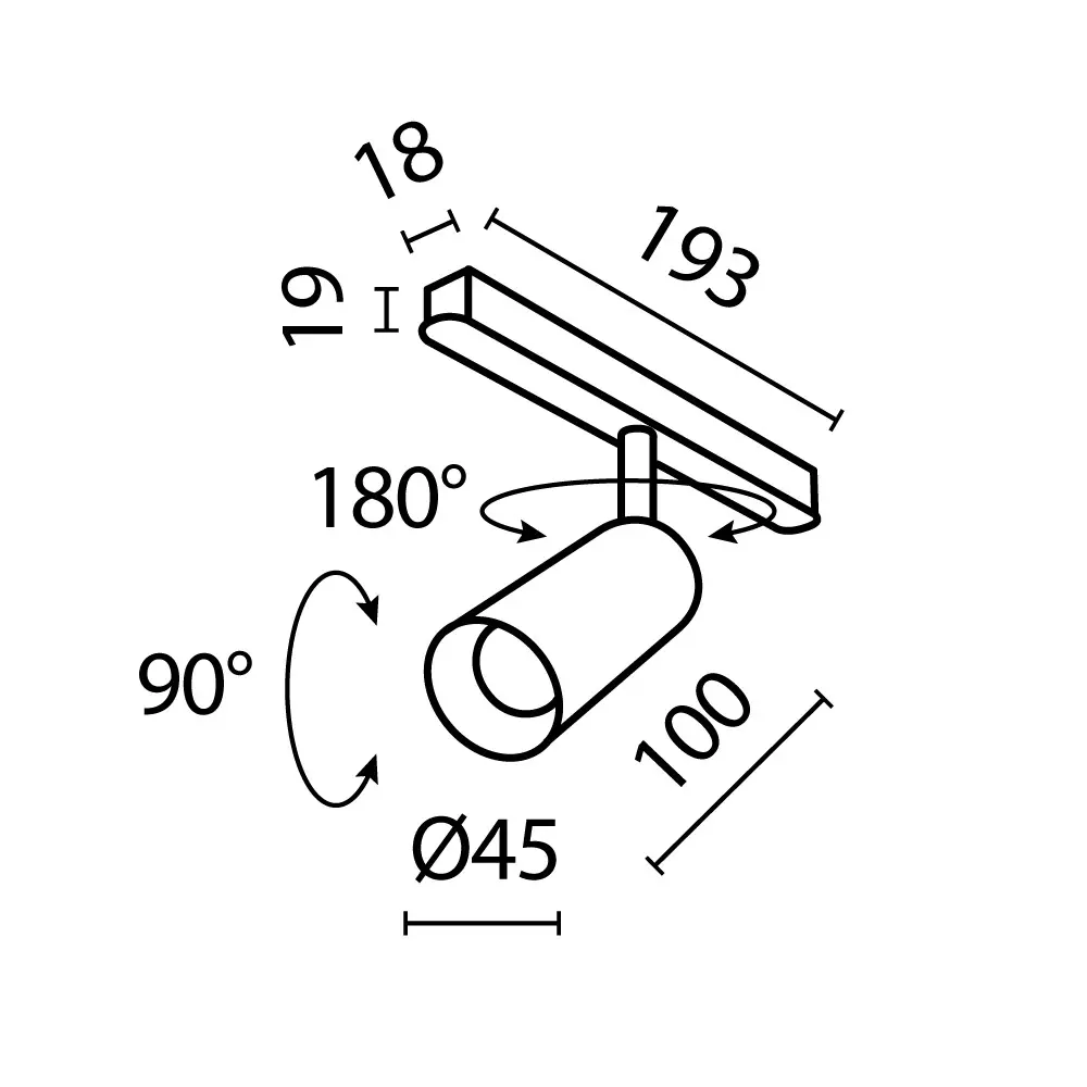 Трековый светильник спот Voltega Focus Twist светодиодный 5 Вт магнитный цвет белый регулируемый белый свет STLM-2142081 - Вид №6