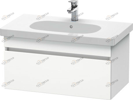 DS638401818 DuraStyle Тумбочка подвесная Белый матовый, декор Duravit