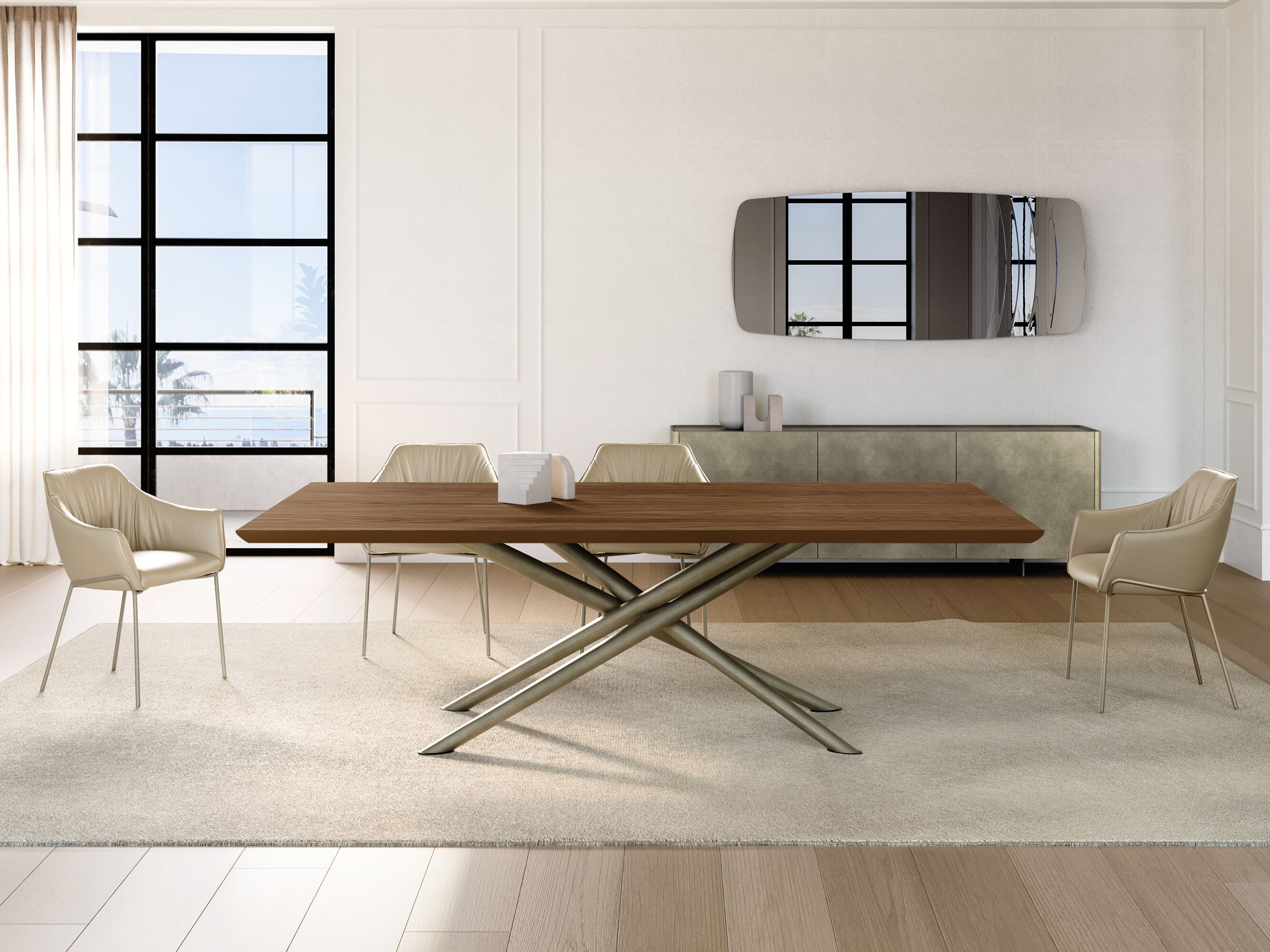 Деревянный прямоугольный стол EFORMA BALY ARCH-00000760 - Вид №1