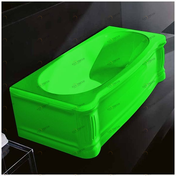 Ванна Gruppo treesse New Classic VTL-V6770-DX-ZE зелёная прямоугольная правая VTLV6770DXZE