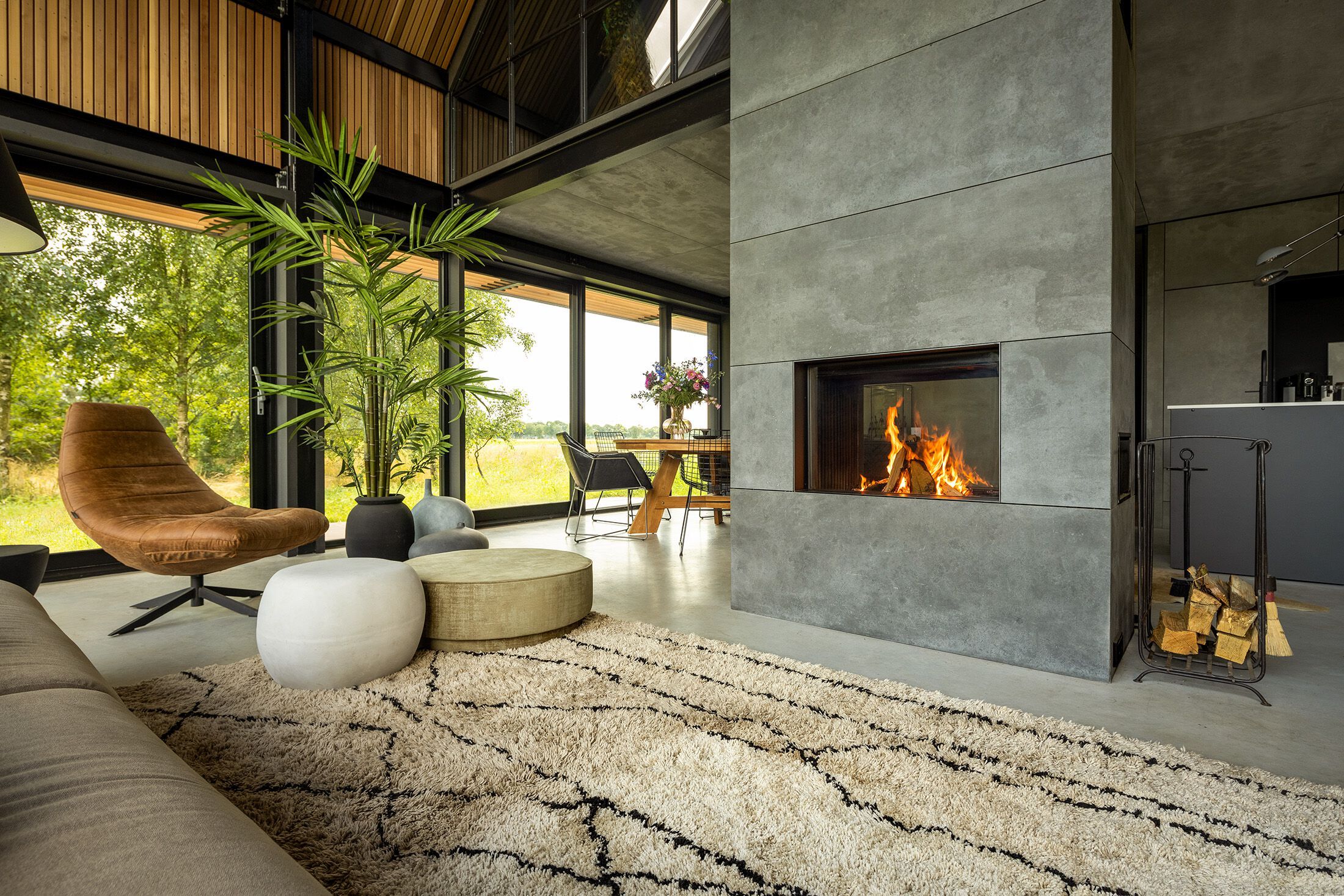 Двойной фасад дровяной камин KALFIRE W80/52T ARCH-00093883 - Вид №2