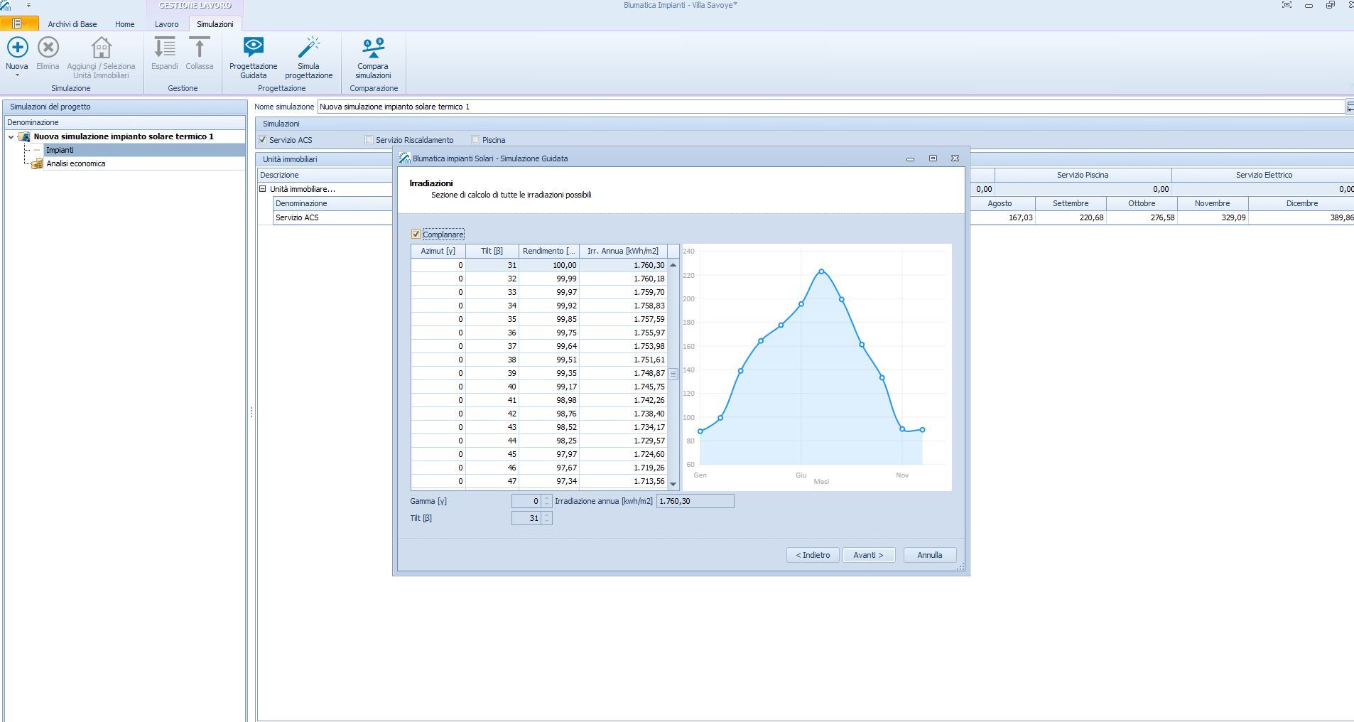 Программное обеспечение, предназначенное для проектирования солнечных тепловых систем Blumatica Blumatica Impianti Solari Termici ARCH-00046078 - Вид №1