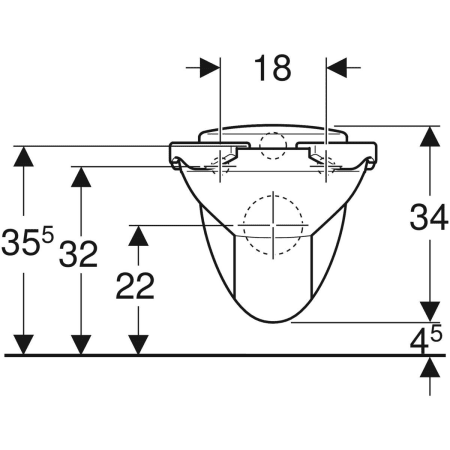 201715000 Подвесной унитаз настенный Белый Geberit  Германия  - Вид №3