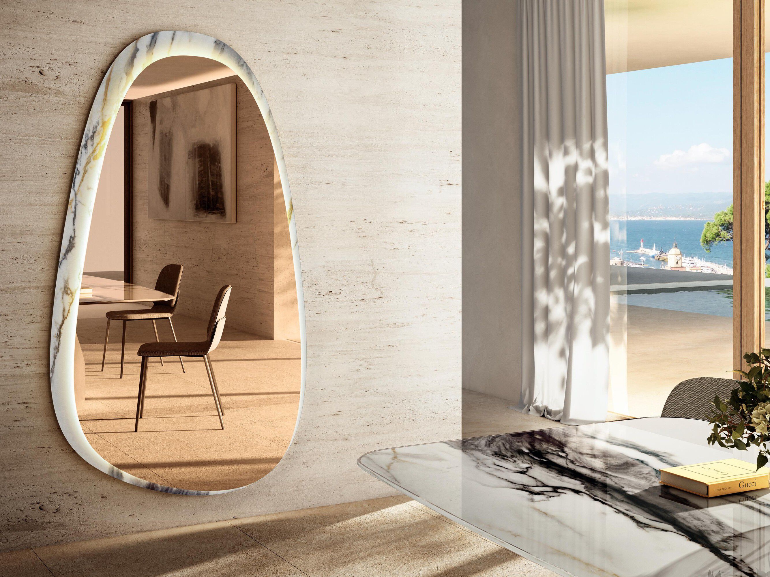 Зеркало со встроенным настенным освещением Lago ERA - 2591 ARCH-00140444