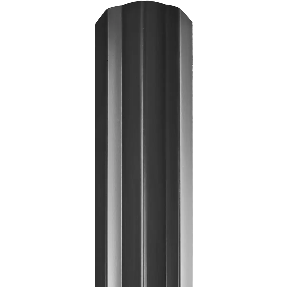 Santreyd - Металлический штакетник фигурный для забора мокрый асфальт 83021871 STLM-0038757 - Вид №1