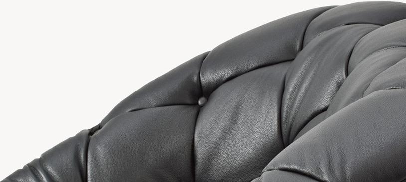 Moroso Стеганое вращающееся кожаное кресло Bohemian sun-id-1401726 - Вид №3