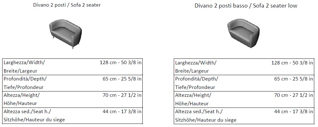 La Cividina 2-х местный диван с огнестойкой обивкой Twingo sun-id-1489059 - Вид №2