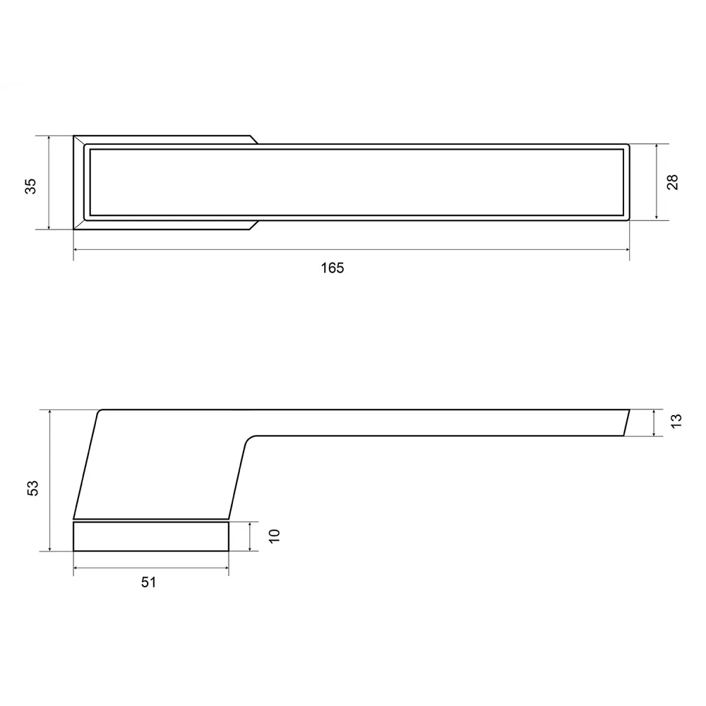 Дверные ручки Palladium Pasmore без запирания цвет хром 85081751 STLM-2130420  - Вид №2