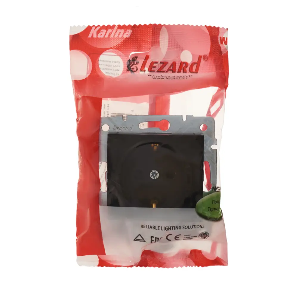 Розетка Lezard Karina с защитой от детей цвет черный бархат 84408441 STLM-2100134 - Вид №7