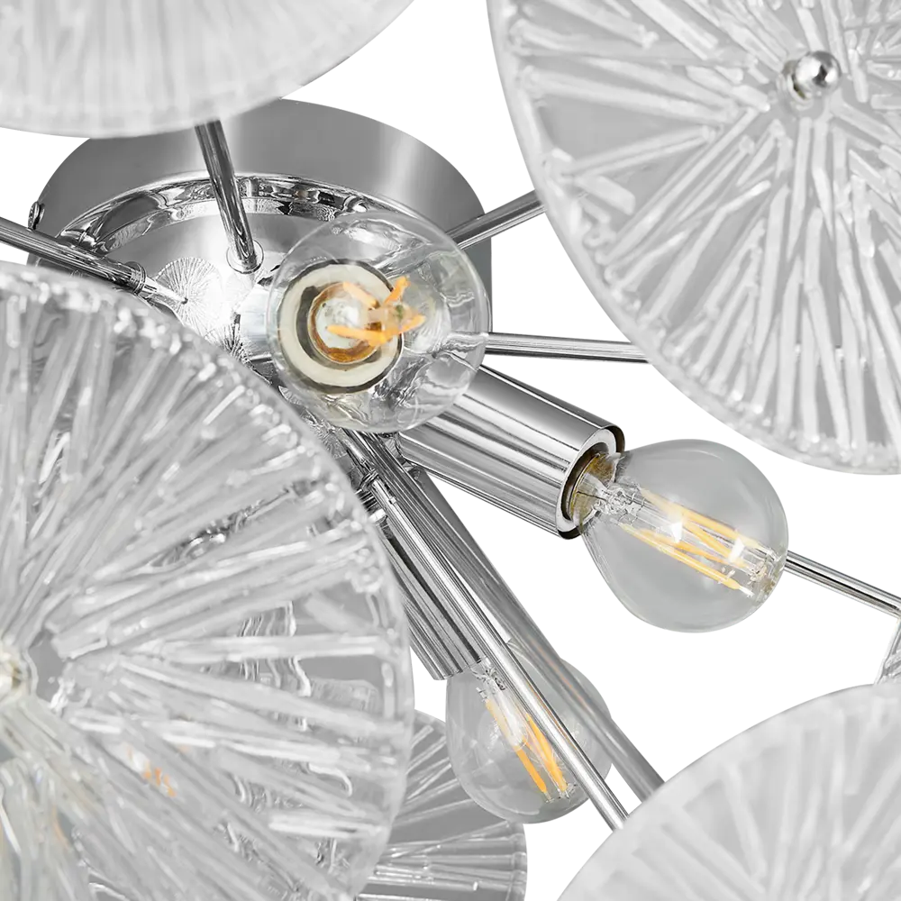 Freya Futurism — потолочная люстра на 6 ламп с хромированным покрытием 88241806 STLM-0922044 - Вид №5