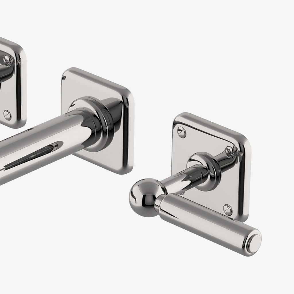 LDLS70 Низкопрофильный смеситель для унитаза Ludlow с тремя отверстиями, металлическими ручками и клапаном Waterworks  - Вид №1