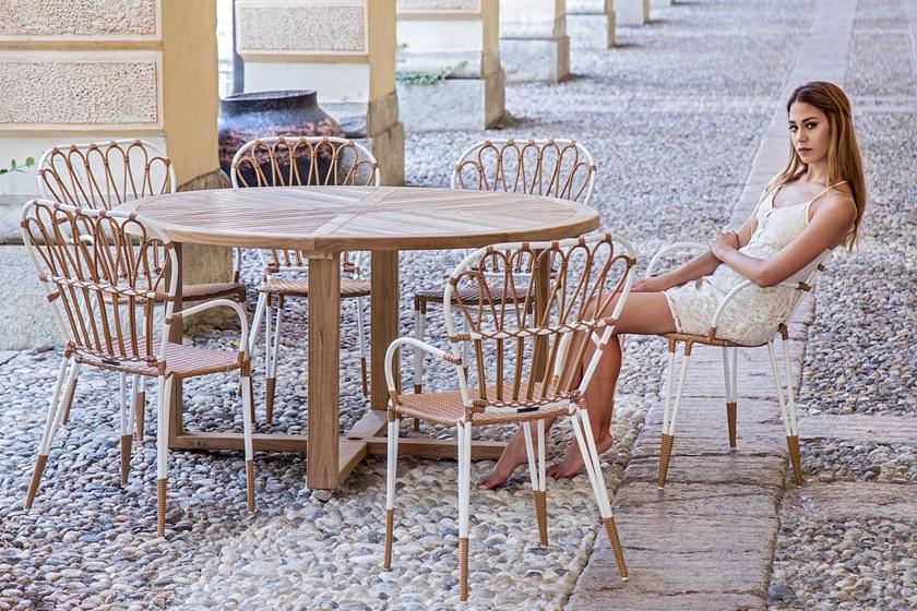 cbdesign Садовый стул из синтетического волокна с подлокотниками Fiorella N365n2 - Вид №2