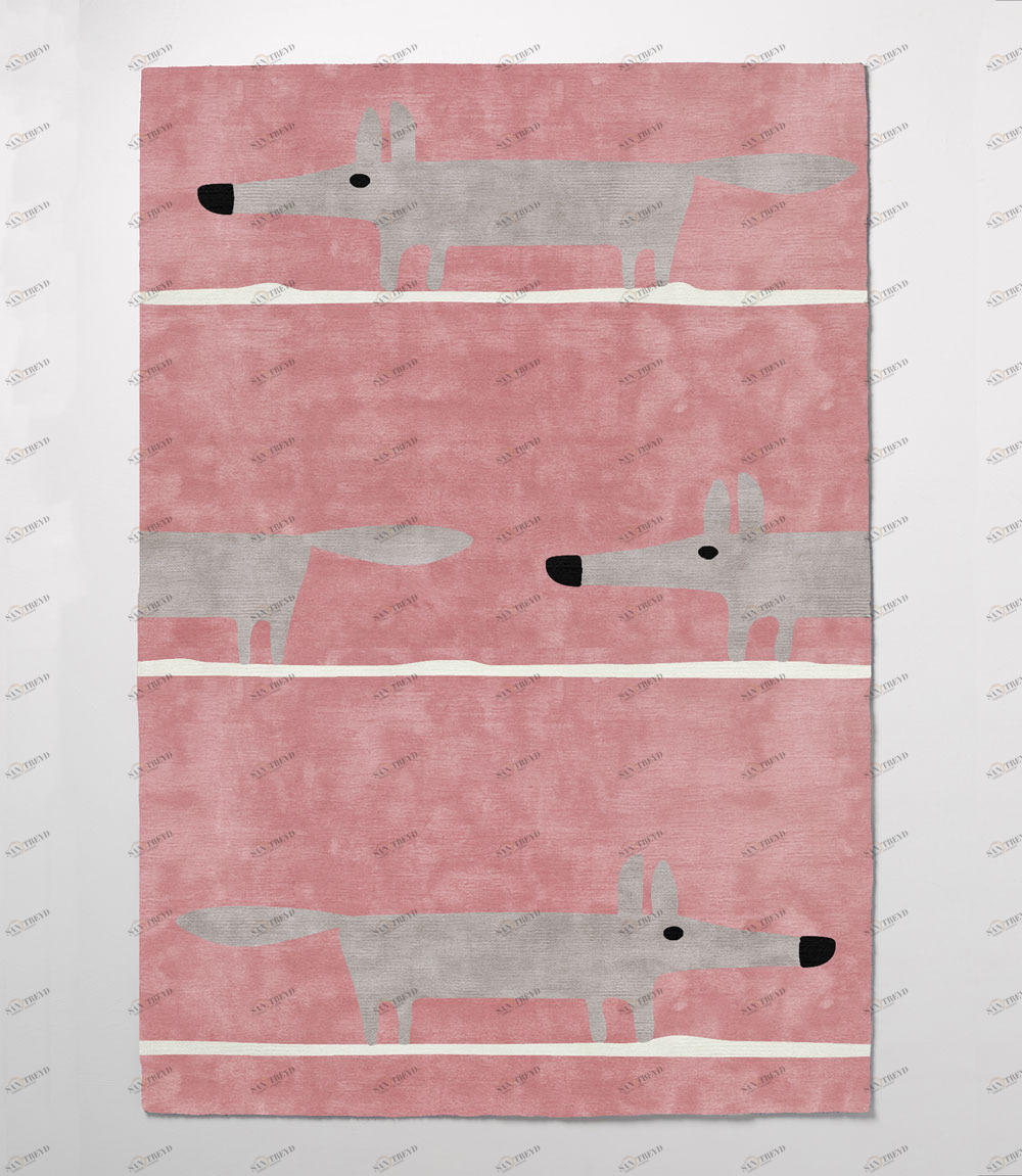 Ковер детский Fox PInk Grey 140х200 розовый RUGBERRY FOX 326109 Розовый