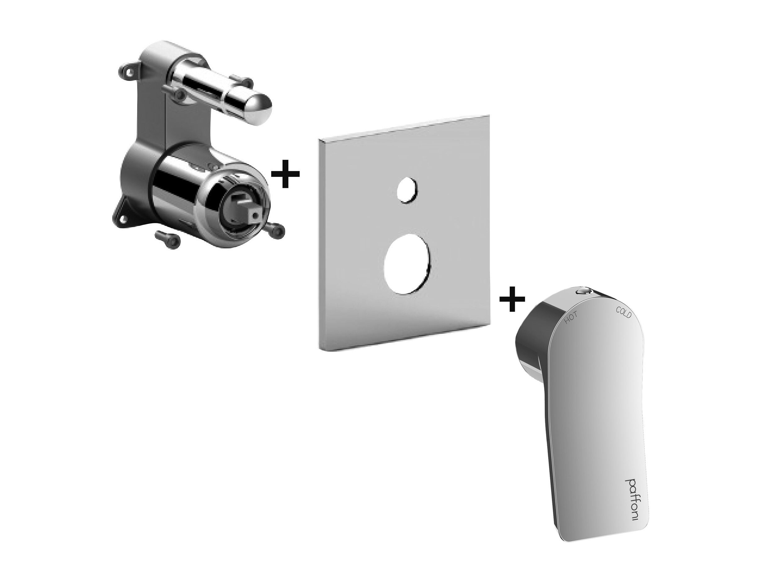 Встраиваемый смеситель для душа с пластиной RUBINETTERIA PAFFONI Tilt ARCH-00101888 - Вид №1