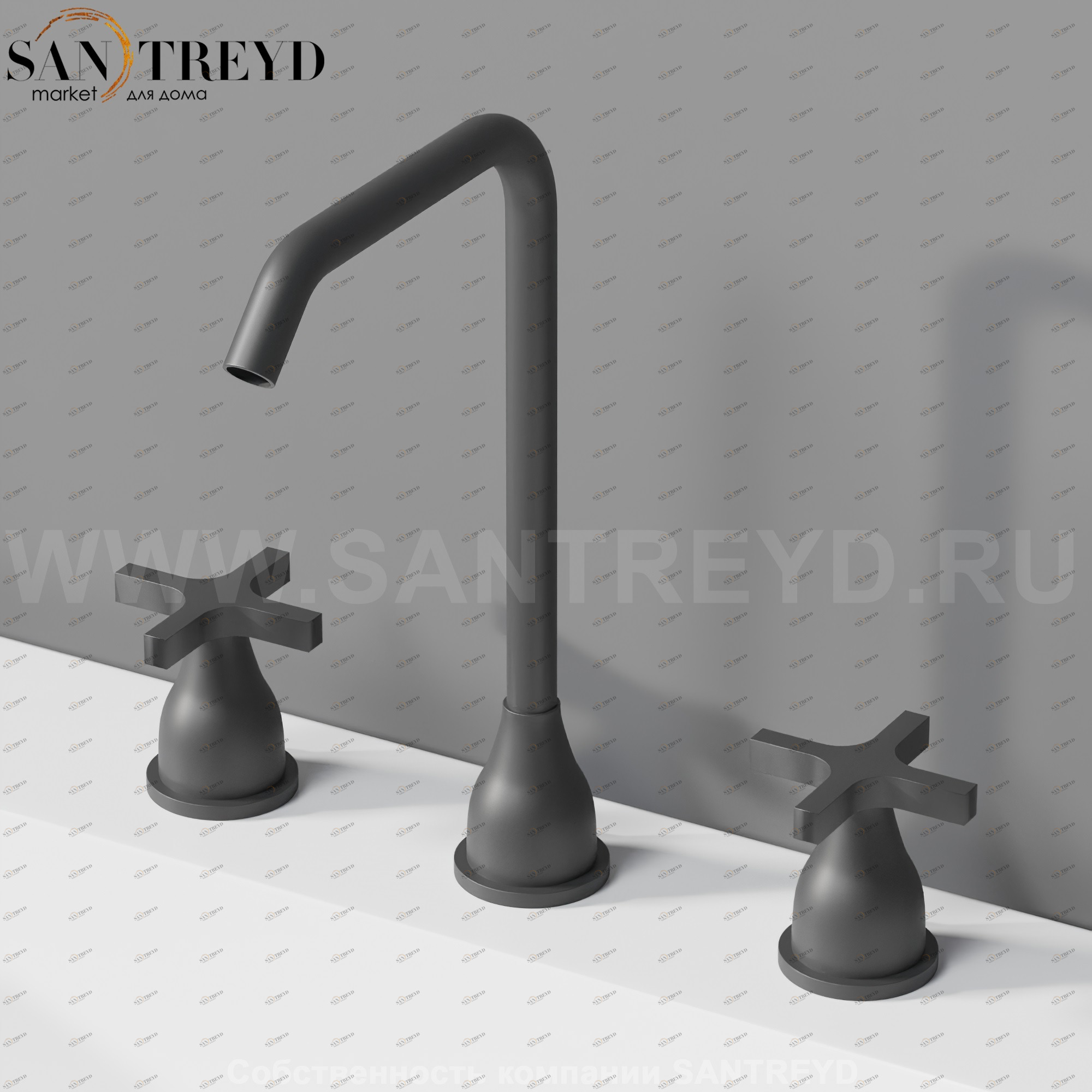 Смеситель AMEM315E MEMORY для раковины черный матовый Agape