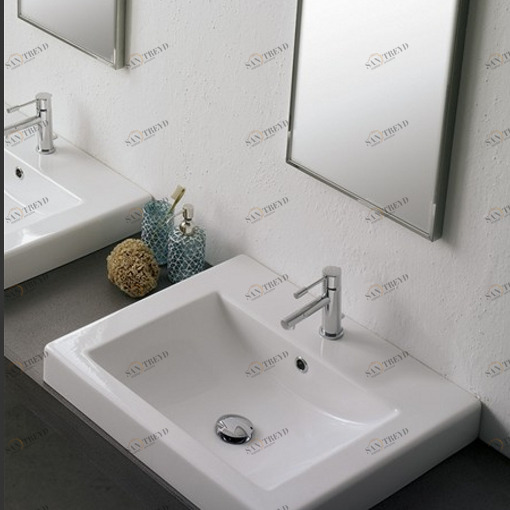 8007A Накладная раковина под столешницу  овальная Scarabeo Ceramiche 