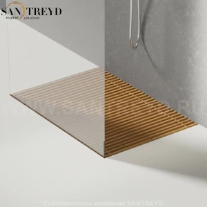 Душевой поддон FLAT D решетчатый тик. Размеры: длина с 120 до 160 см, глубина с 70 до 100 см