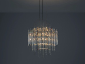 Стеклянный светодиодный подвесной светильник