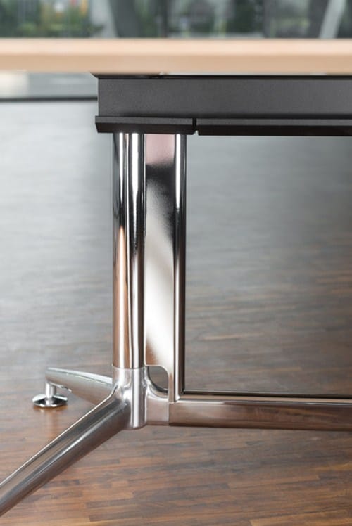 Прямоугольный стол для совещаний из алюминия и дерева Brunner FINA ARCH-00103377 - Вид №5