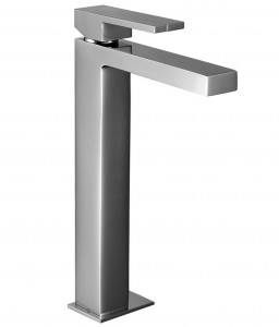 3306SWF  Смеситель для раковины на 1 отверстие, высокий изливвылет 14,5 см без ручки ограничитель потока воды до 5 л/мин при 3 бар подводка без донного клапана (a) ручка 3348 заказывается отдельно см раздел ''Ручки'' Fantini Rubinetti AR/38