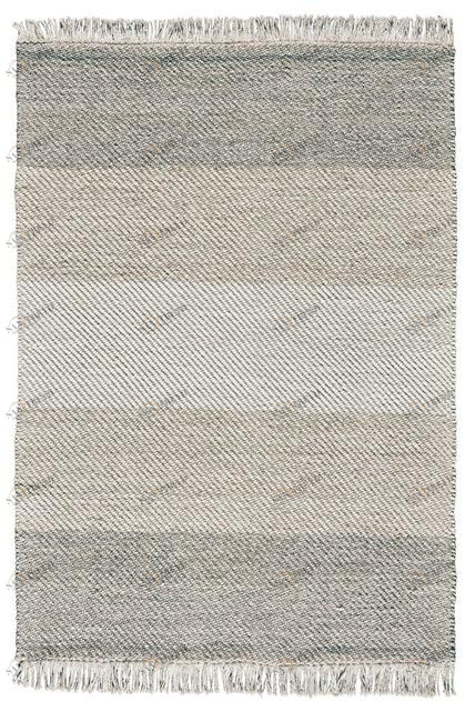 Toulemonde Bochart Ковер из шерсти в прямоугольную полоску Plain textured sun-id-1417723