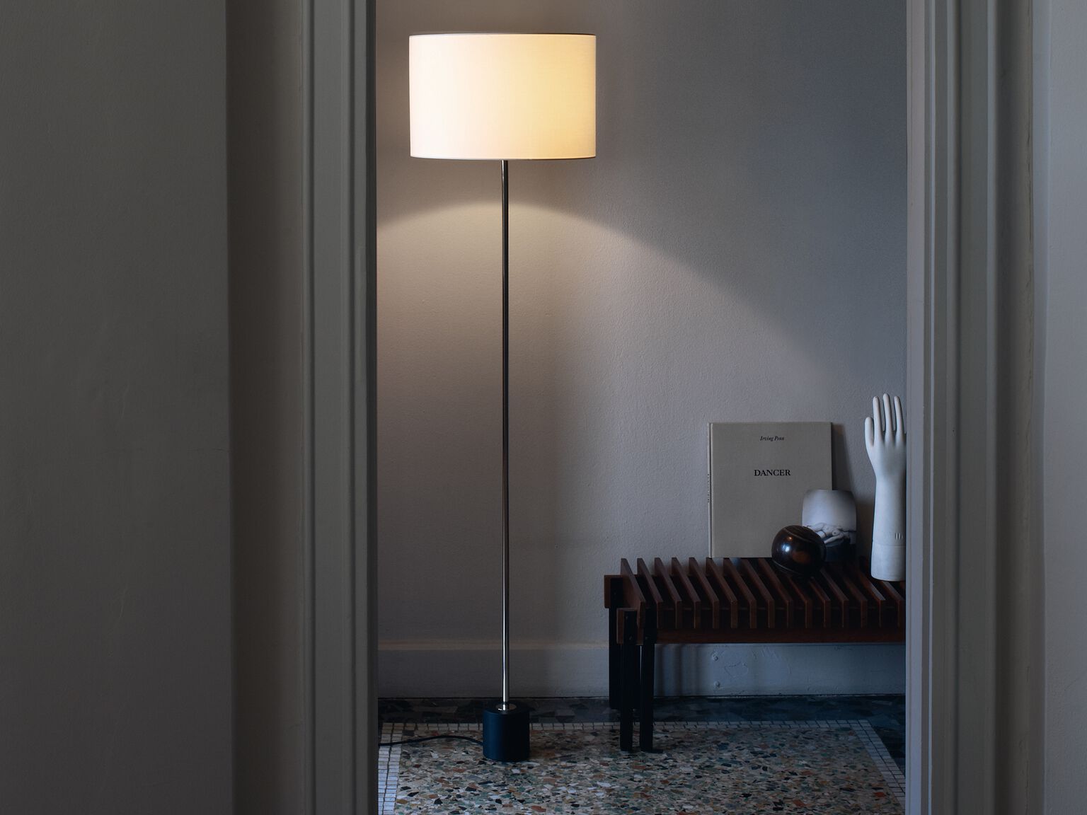 Торшер из металла и шелка Kalmar Kilo ARCH-00152063 - Вид №5