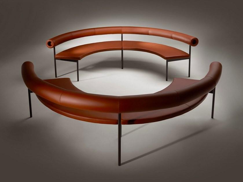 Offecct Изогнутый кожаный диван Font sun-id-1469394 - Вид №2