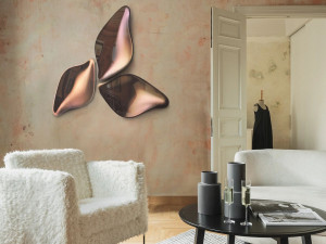 Стеклянная настенная скульптура