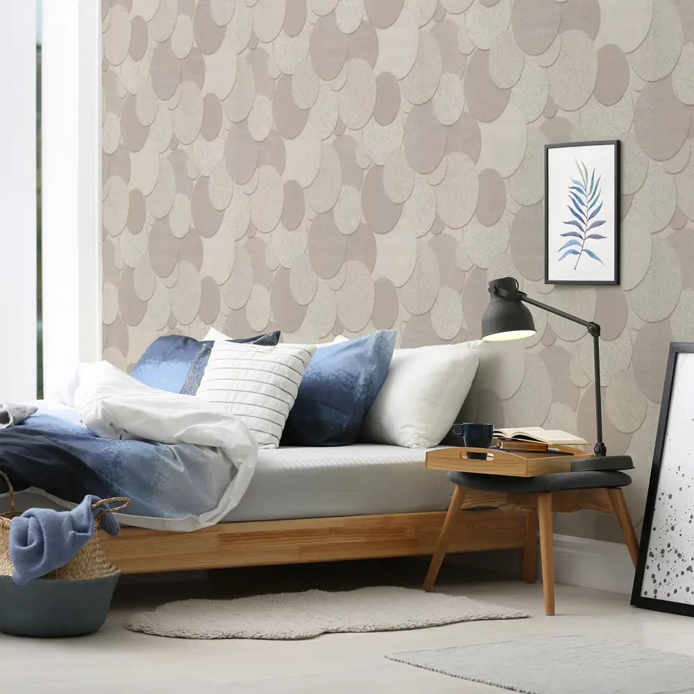 Обои виниловые Wall Decor Авалон бежевые 1.06 м 75101-22 88487075 STLM-2040837 - Вид №3