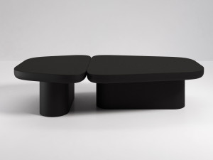 Низкий деревянный журнальный столик для гостиной