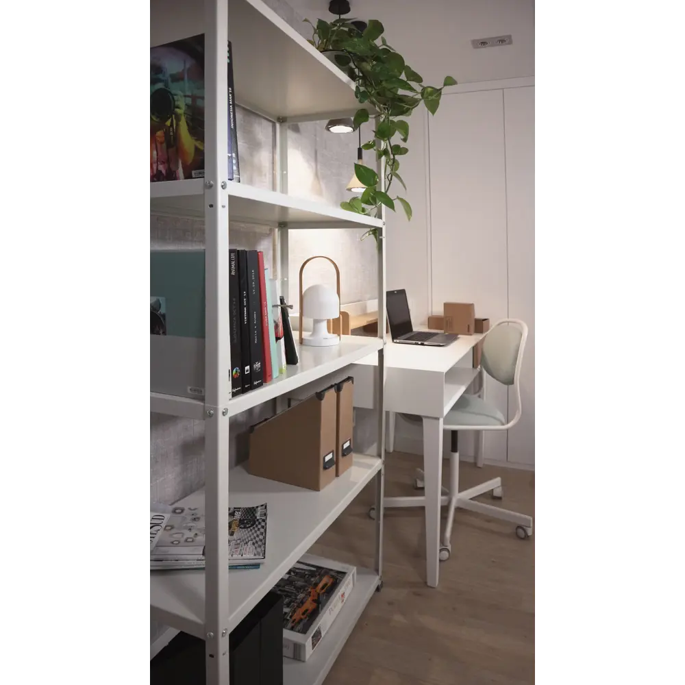 Стеллаж Ar Shelving Coolour Blanco 5 полок 30x90x175 см нагрузка на полку до 70 кг металл цвет белый 83593725 STLM-2191629  - Вид №5
