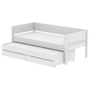 Кушетка Flexa White с дополнительным спальным местом, 190 см, белая
